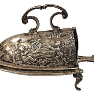 ANTIQUE MIN STERLING "IRON" BOX